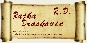 Rajka Drašković vizit kartica